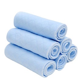 Listing 2 of 7 for 8Pcs Baby Diapers 6 Layer Soft Cotton Cloth Reusable Water-absorbent Nappy