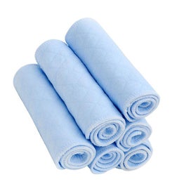 Listing 4 of 7 for 8Pcs Baby Diapers 6 Layer Soft Cotton Cloth Reusable Water-absorbent Nappy