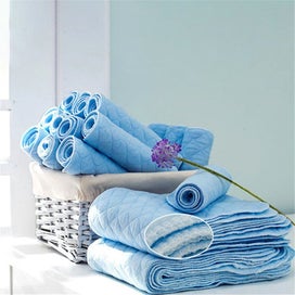 Listing 7 of 7 for 8Pcs Baby Diapers 6 Layer Soft Cotton Cloth Reusable Water-absorbent Nappy