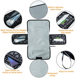 Listing 7 of 7 for Baby Nappy Changing Mat Waterproof Newborn Diaper Changing Pad with Head Cu