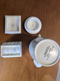 Listing 2 of 2 for Keith Murray for Wedgwood – Coffee Pot and Covered Container (Pair), c.1930s