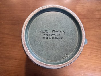 Listing 2 of 2 for Keith Murray for Wedgwood Jug, c.1930s in a green-blue / celadon-type glaze