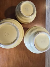 Listing 2 of 2 for Keith Murray for Wedgwood – Three Matt Straw Vases (Set), c.1930s