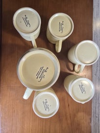 Listing 4 of 4 for Keith Murray for Wedgwood – Jug and Five Mugs (Set), c.1930s