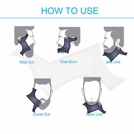 Listing 2 of 3 for 2PCS Beard Shaping Tool, Mustache Styling Template for Precise Grooming