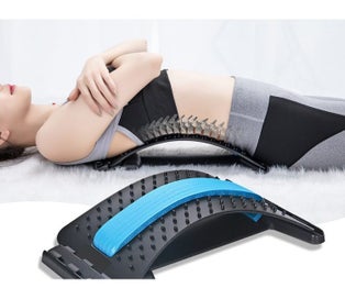 Listing 2 of 3 for Lumbar Support Stretching Device, Back Massager & Yoga Aid -Purple