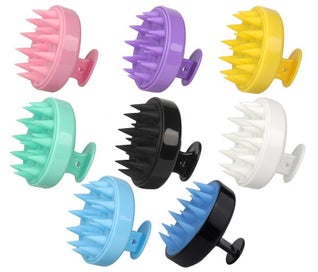 Listing 2 of 4 for Soft Silicone Scalp Massage Brush for Hair Care, Shampoo & Bath Comb - White