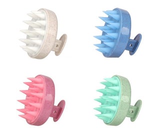 Listing 3 of 4 for Soft Silicone Scalp Massage Brush for Hair Care, Shampoo & Bath Comb - White