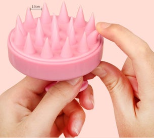 Listing 4 of 4 for Soft Silicone Scalp Massage Brush for Hair Care, Shampoo & Bath Comb - White