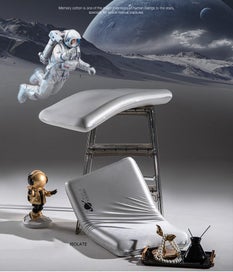 Listing 2 of 3 for Hotel Quality Memory Foam Neck Support Pillow for Deep Sleep - Silver