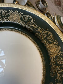 Listing 10 of 15 for RARE 47pc AYNSLEY IMPERIAL 193 – EMERALD & GOLD ENCRUSTED – MINT CONDITION