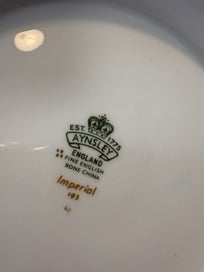 Listing 14 of 15 for RARE 47pc AYNSLEY IMPERIAL 193 – EMERALD & GOLD ENCRUSTED – MINT CONDITION