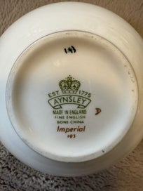 Listing 12 of 15 for RARE 47pc AYNSLEY IMPERIAL 193 – EMERALD & GOLD ENCRUSTED – MINT CONDITION