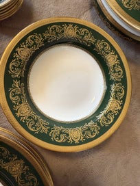 Listing 9 of 15 for RARE 47pc AYNSLEY IMPERIAL 193 – EMERALD & GOLD ENCRUSTED – MINT CONDITION