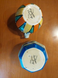 Listing 2 of 2 for Clarice Cliff – Bizarre Jug & Fantasque Bowl, c.1930s