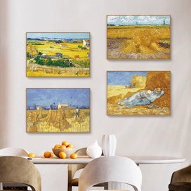 Listing 3 of 4 for Framed Canvas Art Prints - Van Gogh, Monet, Famous Paintings - Multiple Sizes