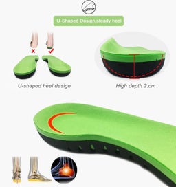 Listing 10 of 13 for Mens Orthotic Insole Arch Support