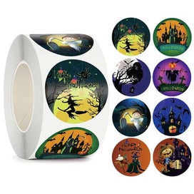 Listing 2 of 3 for 500pcs/roll Halloween Round Stickers Gift Packaging Sealing Crafts - 9ROLLS - 1