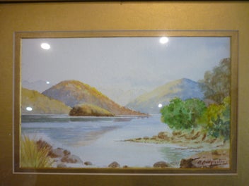 Listing 3 of 8 for LAKES , SOUTHERN , GILT FRAMED.ORIGINAL WATERCOLOUR. ? UNKNOWN ARTIST