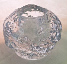 Listing 15 of 16 for <<< SCANDINAVIAN " KOSTA BODA - SWEDEN" SNOWBALL CANDLE HOLDER >>>