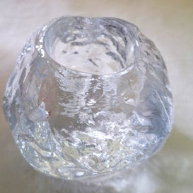 Listing 13 of 16 for <<< SCANDINAVIAN " KOSTA BODA - SWEDEN" SNOWBALL CANDLE HOLDER >>>