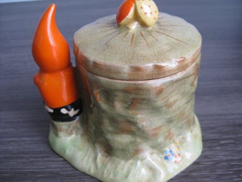 Listing 6 of 8 for Crown Devon gnome lidded sugar bowl