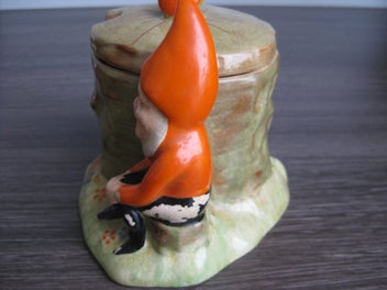 Listing 5 of 8 for Crown Devon gnome lidded sugar bowl