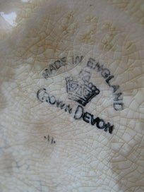 Listing 7 of 8 for Crown Devon gnome lidded sugar bowl