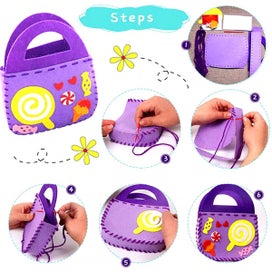 Listing 2 of 10 for 8Pcs First Sewing Kit for Kids DIY Felt Sewing Kit Preschool Educational To