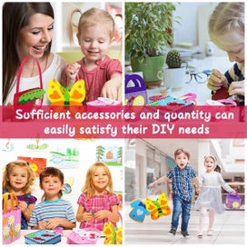 Listing 8 of 10 for 8Pcs First Sewing Kit for Kids DIY Felt Sewing Kit Preschool Educational To