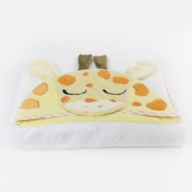 Listing 4 of 5 for Bubba Blue Zoo Animal Giraffe Hooded Baby Newborn Infant Plush Bath Drying Towel