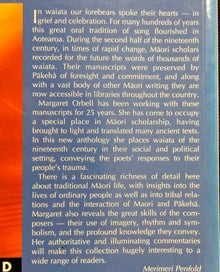 Listing 3 of 9 for WAIATA: MAORI SONGS IN HISTORY by Margaret Orbell