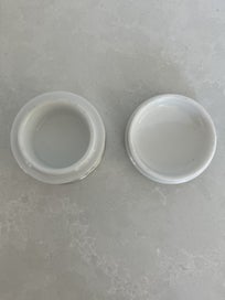 Listing 8 of 16 for Antique Cream/Paste/Ointment Pot with Handpainted Lid