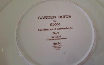 Listing 12 of 13 for <<< SPODE ENGLAND " GARDEN BIRDS - WREN " FINE BONE CHINA PLATE >>>