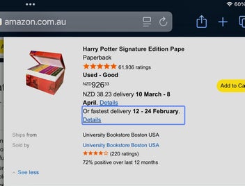 Listing 14 of 14 for Harry Potter; 2010 Gold Signature Set; FINE, LIKE NEW GB Books