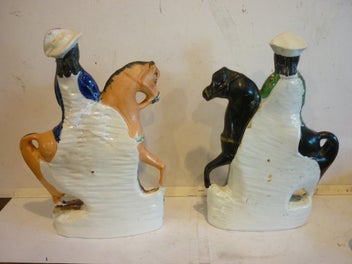 Listing 2 of 9 for STAFFORDSHIRE 19TH Cent FLAT BACKS X 2