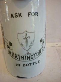Listing 7 of 7 for WORTHINGTONS INDIA PALE ALE RARE JUG. BY E.P. ,STOKE