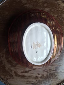 Listing 2 of 2 for Crown Devon art deco dish with enamel detail