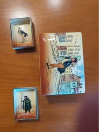 Listing 2 of 3 for Three Royal Doulton Dickens Ware Dishes, Including Lidded Dish