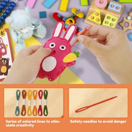 Listing 4 of 11 for 1PC Sewing Kit for Kids Cute Animal Sewing Craft Set Fun and Educational DI