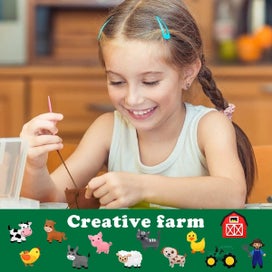 Listing 2 of 7 for 12Pcs Jungle Animals Sewing Kit DIY Animals Crafts Kit Felt Zoo Animal Craf