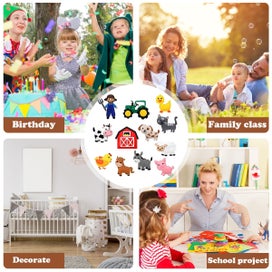 Listing 5 of 7 for 12Pcs Jungle Animals Sewing Kit DIY Animals Crafts Kit Felt Zoo Animal Craf