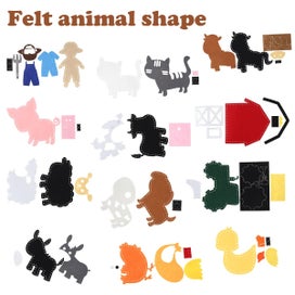 Listing 6 of 7 for 12Pcs Jungle Animals Sewing Kit DIY Animals Crafts Kit Felt Zoo Animal Craf