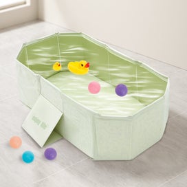 Listing 8 of 10 for PVC Foldable Baby Bath for Kid Pet Space Saving Toddler Infant Bathtub Stur