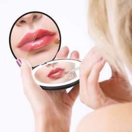 Listing 6 of 7 for Travel Mirror with Light, 1X/10X Magnification Compact Mirror, Rechargeable