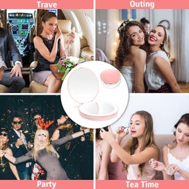 Listing 7 of 7 for Travel Mirror with Light, 1X/10X Magnification Compact Mirror, Rechargeable