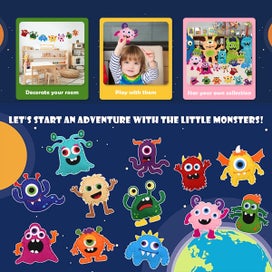 Listing 6 of 9 for Sewing Kit for Kids Monster DIY Art Craft Felt Set Animals Preschool Begin