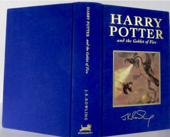 Listing 3 of 4 for Harry Potter, Gold Deluxe First Edition, Goblet of Fire.