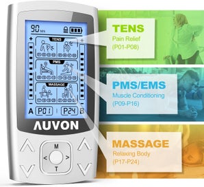 Listing 2 of 7 for AUVON 24 Modes TENS, EMS & Massage Machine Muscle Stimulator