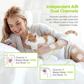 Listing 3 of 7 for AUVON 24 Modes TENS, EMS & Massage Machine Muscle Stimulator